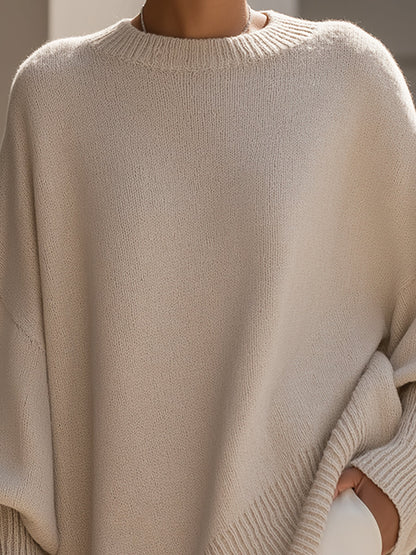 Beata | Oversized svetr se širokým výstřihem
