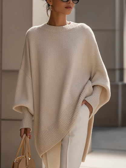 Beata | Oversized svetr se širokým výstřihem