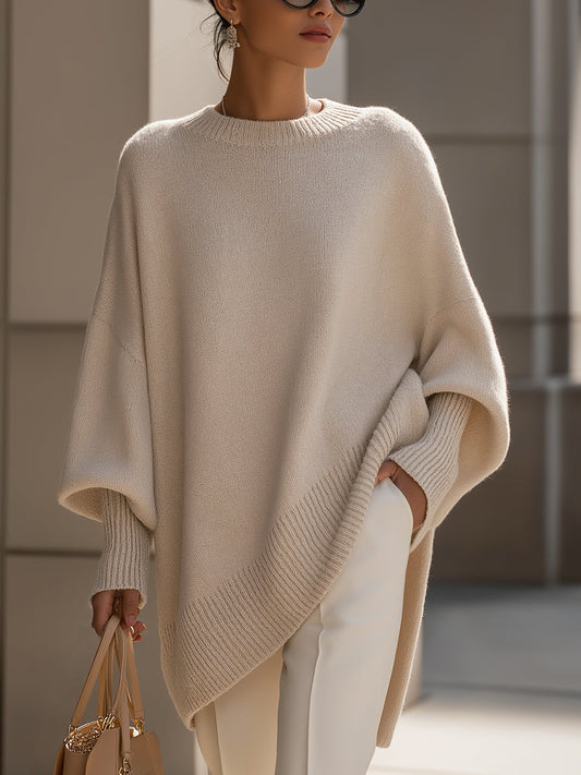 Beata | Oversized svetr se širokým výstřihem