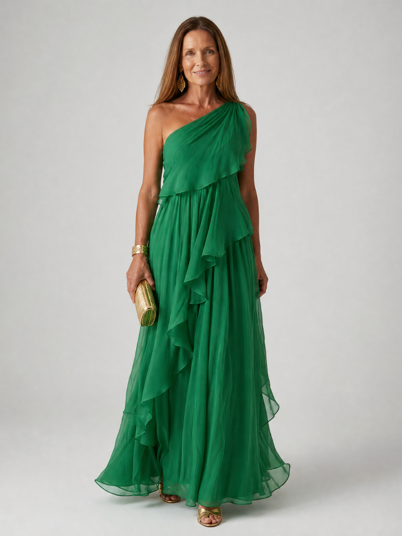 ELESA | Maxi šaty na jedno rameno