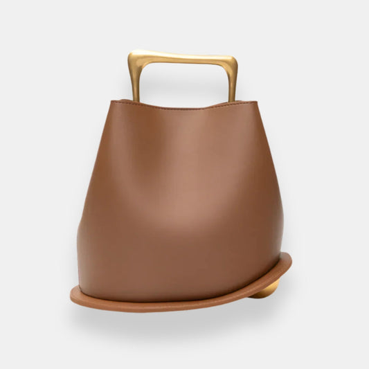 Zlatka | Bucket kabelka se zlatým poutkem