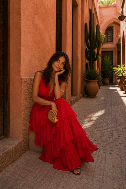 Šaty Manila v červené