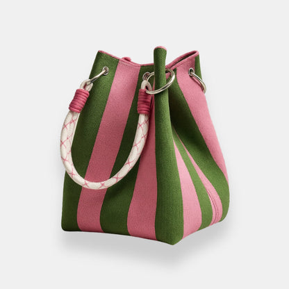 Edita | Kabelka typu bucket s geometrickým vzorem