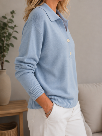 Milena | Elegantní svetr s knoflíky