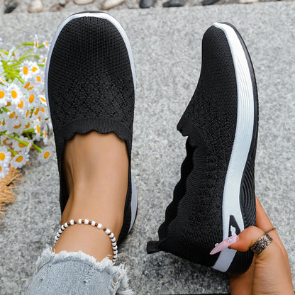 Obláček - Prodyšné slip-on tenisky s vroubkovaným lemem