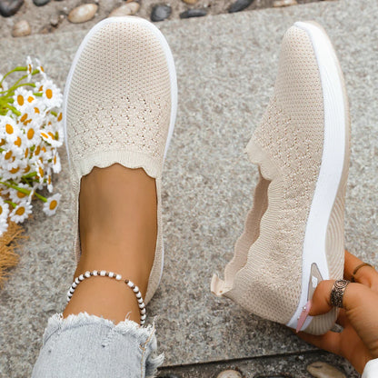 Obláček - Prodyšné slip-on tenisky s vroubkovaným lemem