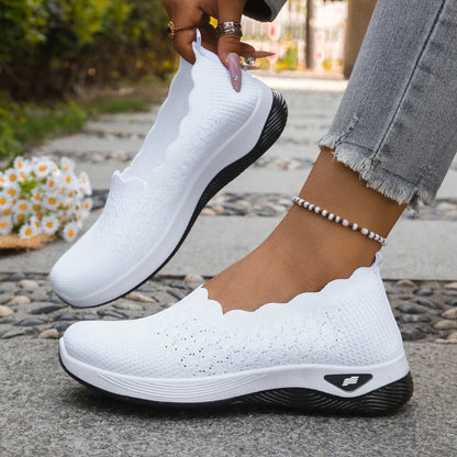Obláček - Prodyšné slip-on tenisky s vroubkovaným lemem