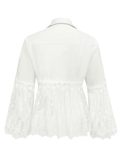 Sylvie | Elegantní sako s krajkovými panely