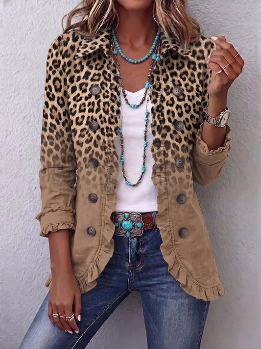 Terezie | Vintage sako s leopardím ombré vzorem