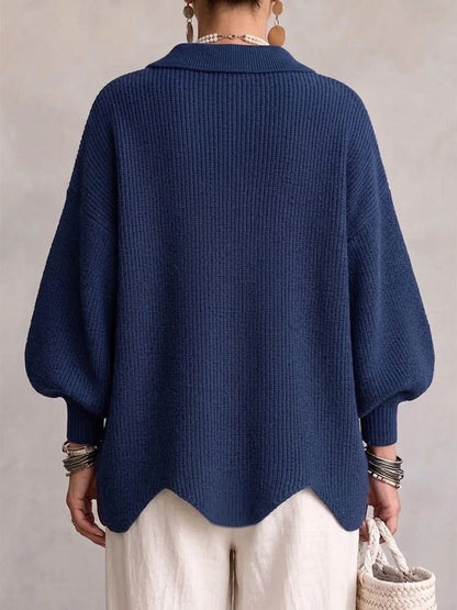 Diana | Oversized cardigan s kovovými knoflíky