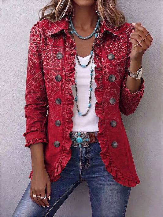 Radka | Boho sako s ombré vzorem paisley