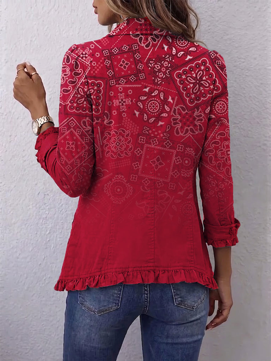 Radka | Boho sako s ombré vzorem paisley
