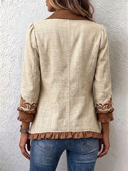 Bohumila | Vintage boho sako s květinami