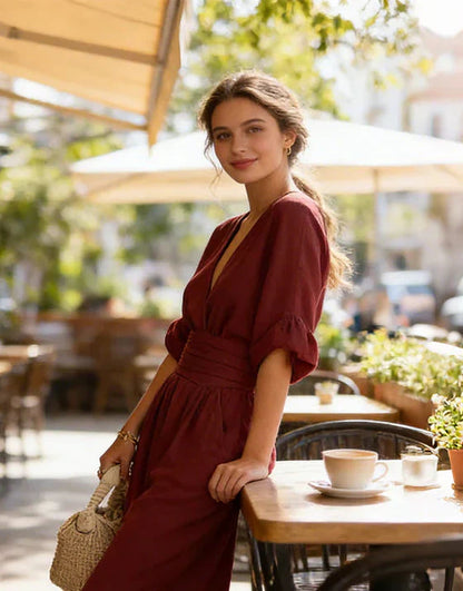 Eliška | Elegantní splývavý overal